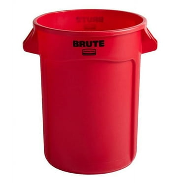 Rubbermaid Commercial Round Container 32 Gallon Red 263200RD
