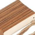 thumbnail image 3 of Riousery 72pcs Wood Blank Bookmarks Unfinished Wood Hanging Tags with Holes and Ropes for Christmas DIY Wedding Birthday Party Decor, 6.3 x 5.51 in / 16 x 14 cm, 3 of 9