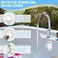 thumbnail image 3 of Cubierta de desagüe de bañera, tapones de desagüe para bañera, tapón de agua con ventosas, añade pulgadas de agua para desagües de bañera sin fondo, hogar de baño, gris, 3 of 6