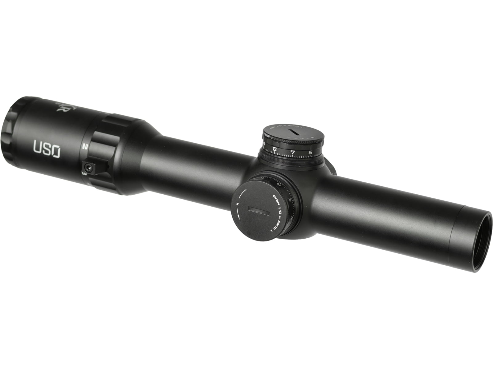 U.S. Optics SXR 1-6x28mm LPVO 34 mm Tube Rifle Scope, Second Focal Plane, Simple Crosshair Reticle, Matte Black