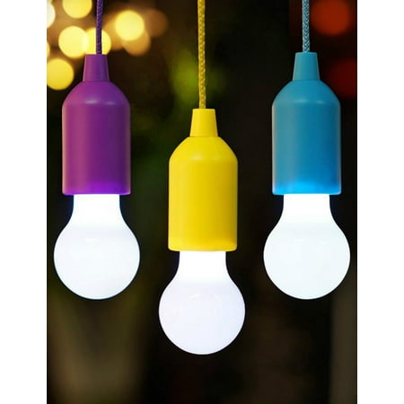 

BeesClover Portable Retro Style LED Pull Cord Light Bulb Outdoor Garden Camping Hanging Night Lamp