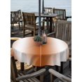 thumbnail image 6 of Burnt Orange Ombre Outdoor Tablecloth with Umbrella Hole, Abstract Art Modern Orange Gradient Spillproof Waterproof Outdoor Table Cover, Patio Tablecloths for Party/Garden/Picnic, Round 60 inch, 6 of 9