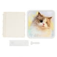thumbnail image 2 of Bathroom Wall Cabinet, Multifunction Space Saving Easy To Install Large Capacity Bathroom Wall Storage Box  for Shampoo Multicolour Cat, 2 of 7