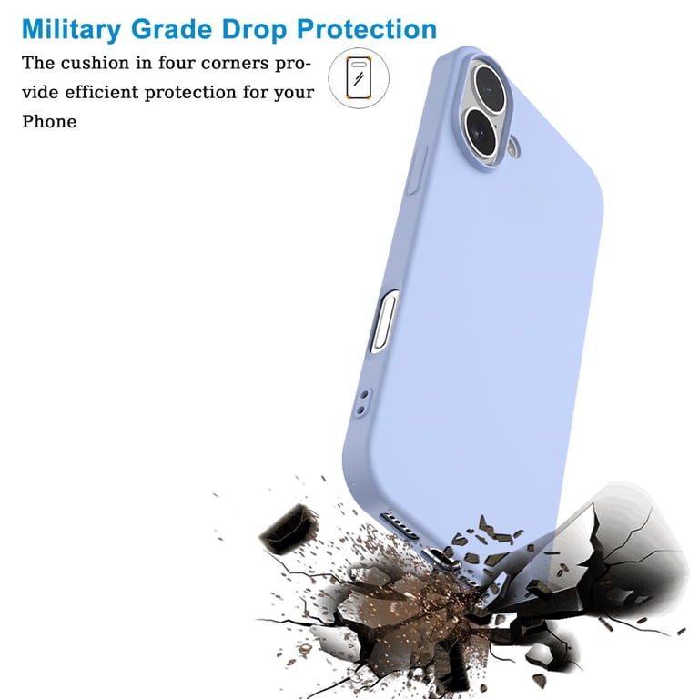 For Apple iphone 17 Case, Liquid Silicone Cell Phone Case for iphone 17,  Ebizware Shockproof Full-Body Protective Rugged Rubber Ultra Slim Cover  with Microfiber Lining - Lavender - Walmart.com