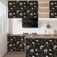 thumbnail image 3 of Abyssaly black gold floral Wallpaper, 17.3" x 118" Peel and Stick Wallpaper Self-Adhesive Removable Contact Paper for Cabinets, Home Decoration, Wall Covering, Antique Furniture Renovation, 3 of 9