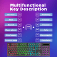 thumbnail image 4 of Wired Gaming Keyboard and Mouse, Rechargeable 104 Keys RGB Backlit Keyboard, Compact Gaming Keyboard & Lightweight 3200 DPI Honeycomb Optical Mouse for PC Gamer(Black), 4 of 6