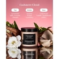 thumbnail image 2 of M&SENSE Cashmere Cloud - Jasmine & Wood Scented Candle, 11.6oz Natural Soy Wax Candle for Bathroom Bedroom, 70 Hours Burn Time Highly Scented Candle, 2 Wick Aromatherapy Candle Gift for Holiday, 2 of 7