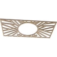 thumbnail image 2 of Ekena Millwork 28"W x 14"H x 10 3/8"ID x 3/8"T Hoover Wood Fretwork Pierced Ceiling Medallion, Birch, 2 of 3