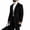 Black, variant on Men's Lapel Trench Coat Button Front Overcoat,Notched Collar Fleece Warm Outerwear Oversized Windproof Daily Casual Business Wear,Mid Lengthen,Black,3XL