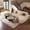 White, variant on Vorthio Modular Sectional Sofa Loveseat With Ottoman,Corduroy Boneless Couches for Living Room,Cozy Foldable Cloud Couch,No Assembly Required, White