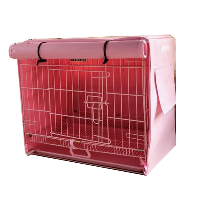 Windproof Pet Cat Rabbit Dog Crate Cover Breathable Waterproof Four Seasons Cages Cover Dog Crate Cover for Single Door Wire Dog Crate Polyester Dog Crate Cover