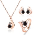 thumbnail image 3 of Xihbxyly Elegante Conjunto de Joyas, Exquisitos Pendientes Colgantes, Collar Deslumbrante, Anillo Elegante, Perfecto para Regalar o Usar a Diario, Un Deleite para Los Amantes de La Moda, Diseño Único, 3 of 7