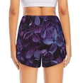 thumbnail image 2 of Lsque Lilac Printed Women's Running Shorts with Liner Pockets,Elastic Quick Dry Workout Athletic Gym Yoga Shorts,Womens High Waist Shorts-Small, 2 of 9