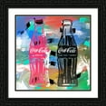 thumbnail image 2 of Stephen Chambers 20x20 Black Ornate Wood Framed With Double Matting Wall Art Titled - Coca Cola, 2 of 6