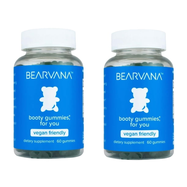 BEARVANA Peach Support Gummies multivitamínicas para mujeres | Suplemento Gummie a base de hierbas y vitaminas para el bienestar diario | Berry Flavor | 60 Gummies(2pcs)
