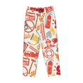 thumbnail image 4 of Sigee Firefighter Icons Print Women's Soft Pajama Pants - Breathable and Comfortable Lounge Sleep Bottoms with Elastic Waistband and Pockets-Small, 4 of 9