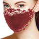 thumbnail image 4 of Mascarilla quirúrgica para mujer, lavable, de encaje negro, a prueba de viento, bufanda reutilizable, Bandana, transpirable, a prueba de polvo, tela multifuncional Adepaton LL-1380-2, 4 of 4