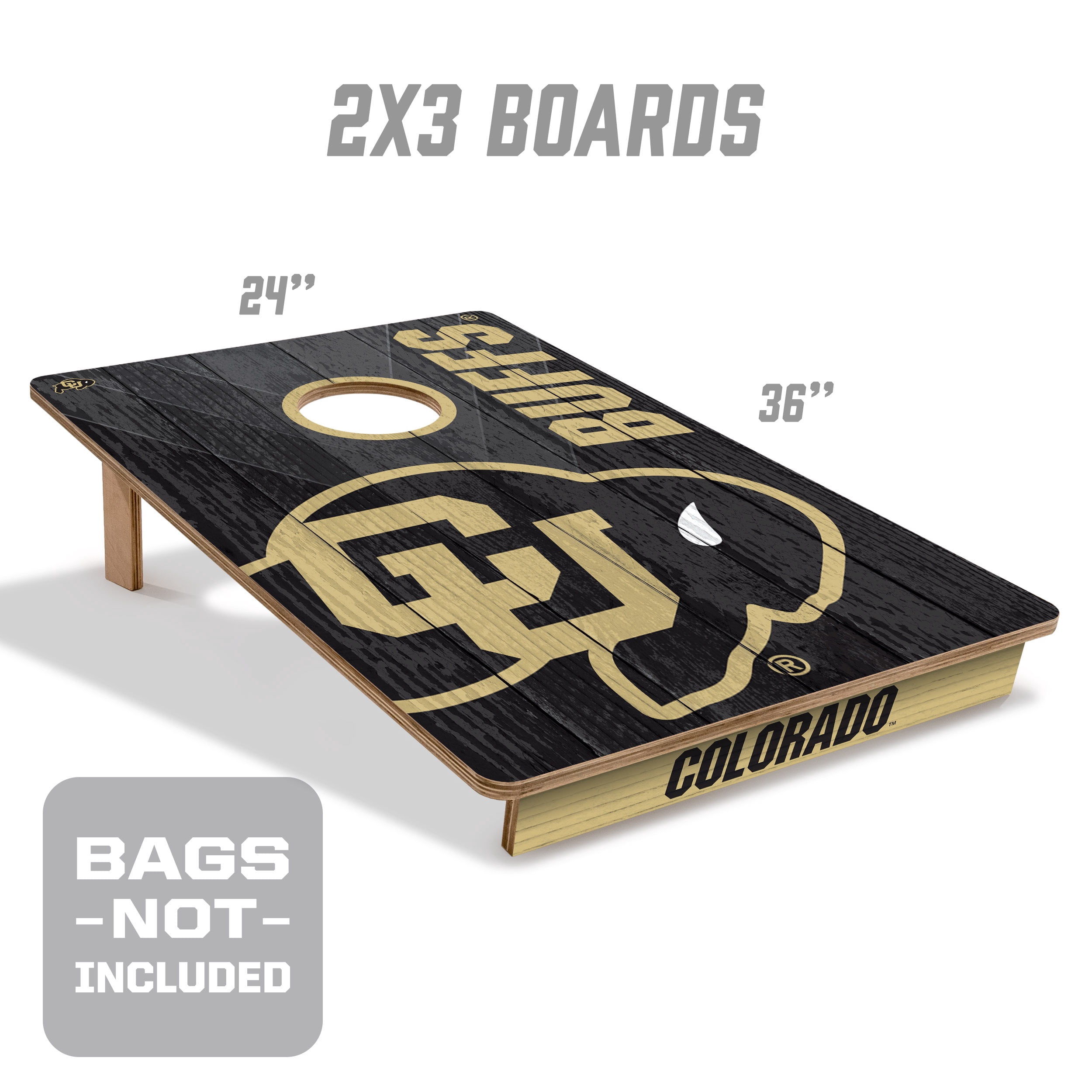 YouTheFan NCAA Colorado Buffaloes 2' x 3' Cornhole Game No Bags