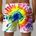 thumbnail image 6 of Men's Swim Trunks Athletic Bathing Quick Dry Drawstring Elastic Waist Beach Shorts with Pockets Multicolor 8 3XL, 6 of 7