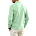 thumbnail image 5 of Hearthz Mens Big and Tall Polo Shirts Mint Green Quick Dry Cotton Long Sleeve Shirt Men Moisture Wicking Athletic Workout Golf Polo Shirts for Men, 5 of 6