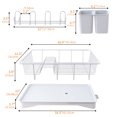 thumbnail image 3 of Rejilla de secado de cuencos de doble capa, escurridor de platos de Metal, ahorro de espacio para taza, plato y cuenco DQrwqpou  Libre de BPA, 3 of 3