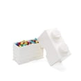 thumbnail image 1 of LEGO Storage Brick 2 â Stackable, Creative Toy Organizer Blocks, Minifigures, and Other Toys | Space Saving Container | Ages 3+, 2 Stud, White LEGO -, 1 of 8