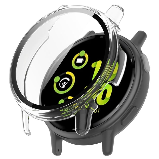 Smartwatch Protective Set Tempered Glass Film + PC Case Scratch Resistant Shockproof for All Around Protection