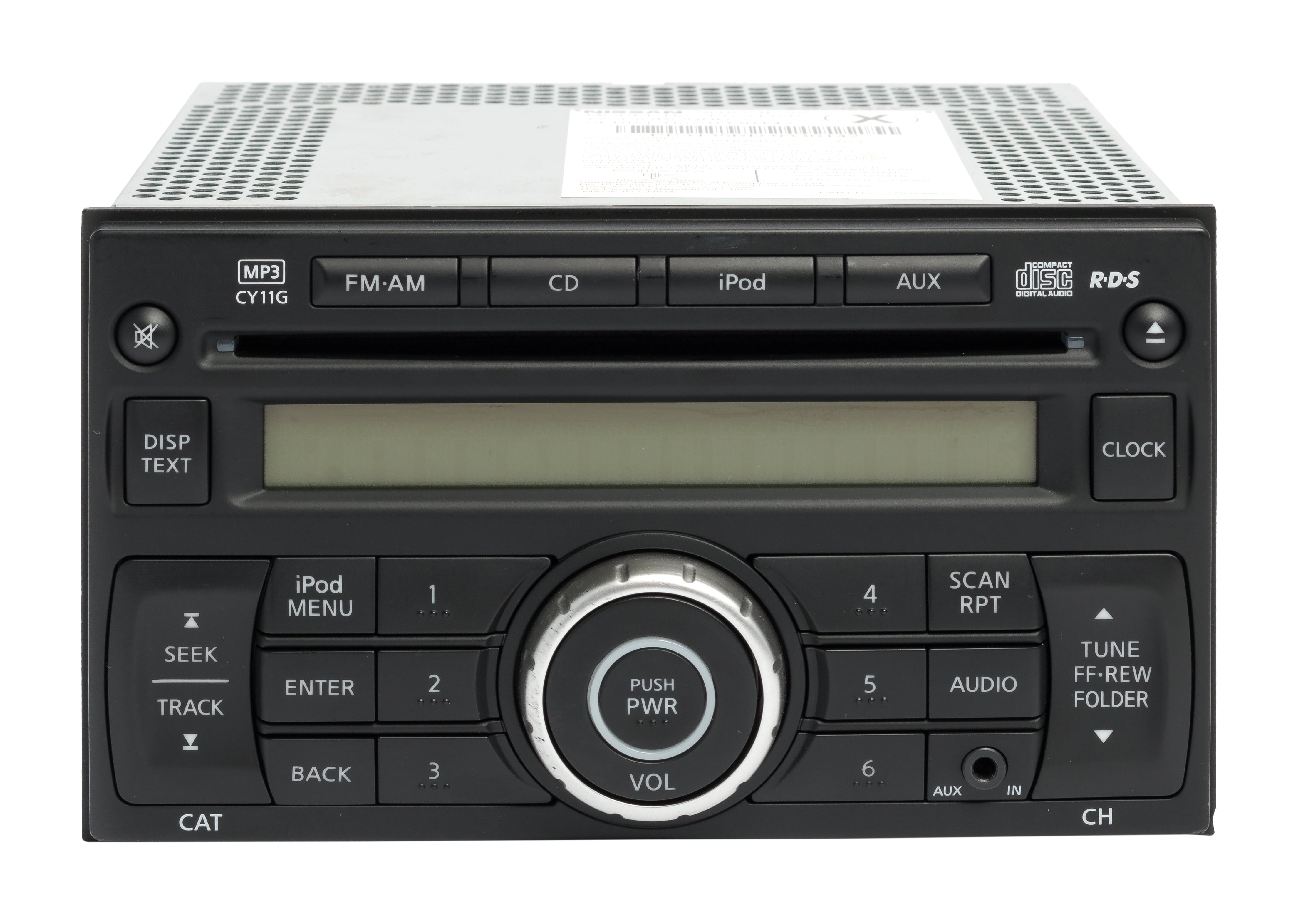 Restored 2014 Nissan Juke AM FM Radio Aux Single DIsc CD MP3 Player 281854FV0A OPT CY11G (Refurbished)