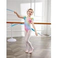 thumbnail image 4 of Oudiya Girls Ballet Leotards Ruffle Sleeve Bow Back Toddler Dance Outfits Leotard with Removable Shinny Skirt Combo 3-11Y, 4 of 7