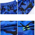 thumbnail image 3 of Tyhengta Mens Shorts Casual Sports Drawstring Zipper Pockets Elastic Waist CamoBlue 36, 3 of 8