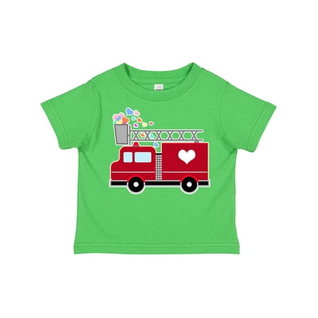 

Inktastic Easter Red Firetruck with Pink Hearts Gift Toddler Boy or Toddler Girl T-Shirt