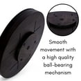 thumbnail image 2 of BirdRock Home 18" Wooden Lazy Susan - Black Wood with Iron Accents, 2 of 4