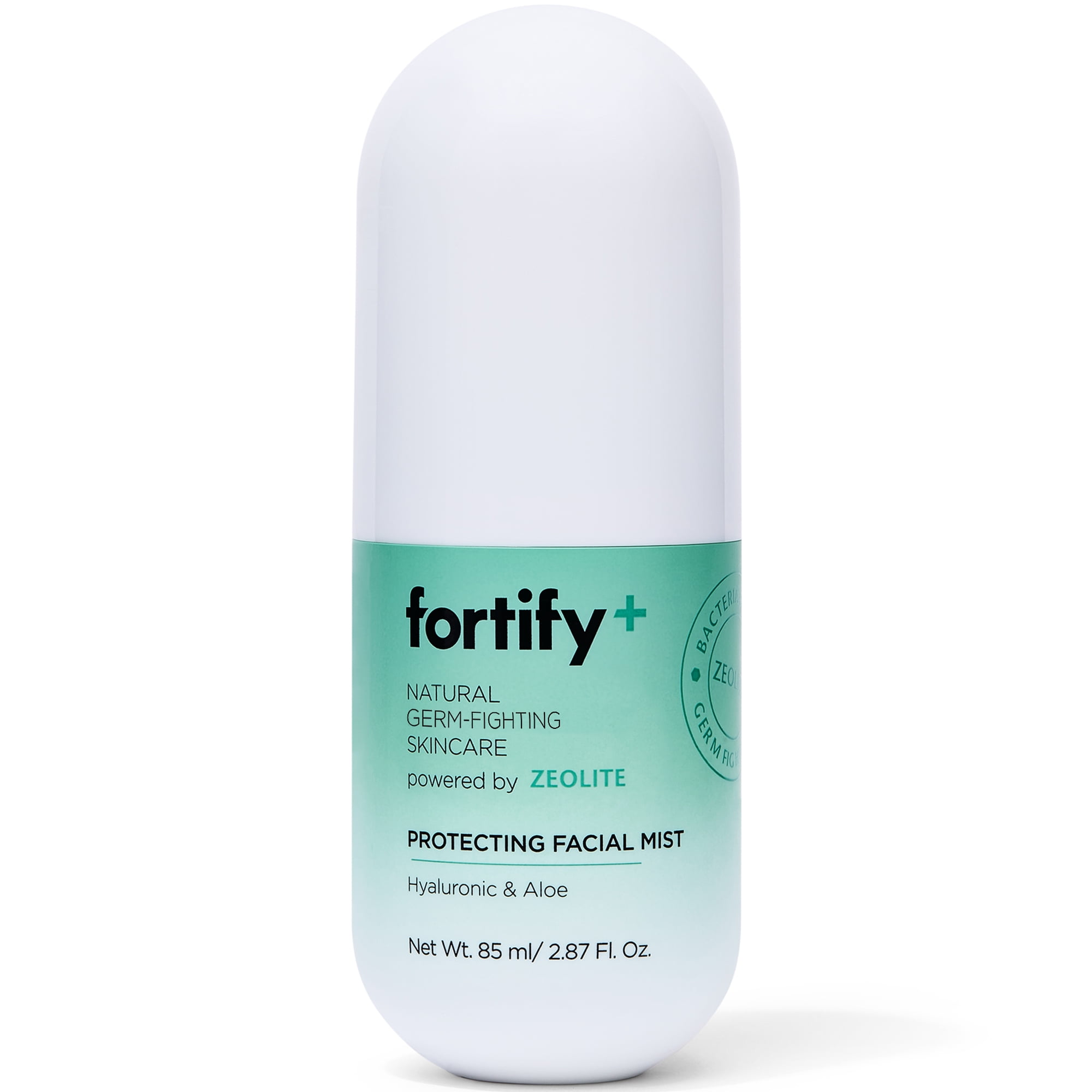 Fortify + Natural Germ-Fighting Skincare, Protecting Facial Mist - Travel Capsule W/ Hyaluronic Acid & Aloe, Hydrating + Refreshing - 2.87 FL OZ