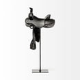 thumbnail image 3 of Black Western Horse Saddle Sculpture, 3 of 5