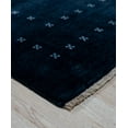thumbnail image 4 of EORC Navy Handmade Wool Transitional Lori Baft Rug, 8' x 10', 4 of 6