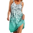 thumbnail image 2 of Njoeus Womens Boho Print Summer Sundress Casual Sleeveless T Shirt Dresses for Women Beach Cover Up Flowy Party Tank Dress S-XXL, 2 of 6