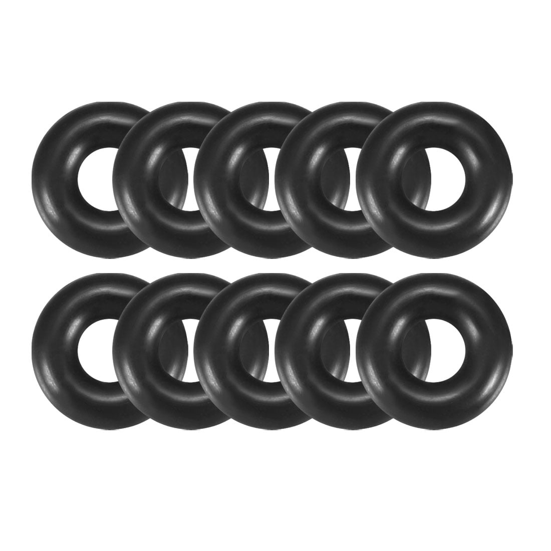 uxcell 15Pcs 6mm x 14mm x 2.5mm Rubber Oil Sealing O-Rings Washer Gasket Black 