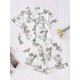 thumbnail image 1 of 2025 2pcs Cute Sea Turtle Print Women's Pajama Set - Short Sleeve Top & Elastic Waist Shorts, 1 of 5