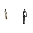 thumbnail image 1 of Figura africana de arte, figura de escritorio, estatua de dama tribal, escultura abstracta de resina con diseño hueco, ideal para el hogar, la oficina, 1 of 8