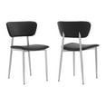 thumbnail image 2 of Armen Living Tori Dining Chair, Set of 2, Black, 2 of 8