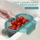 thumbnail image 5 of Fiudx Ofertas flash Artículos en oferta Filtro Gotas De Agua Cesta Multiusos Práctico Organizador Colgante Contenedor Estuche De Almacenamiento para Sobras Hogar Sala De Estar Fruta Pantalla De Filtr, 5 of 7