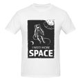 thumbnail image 4 of Bingfone I Need More Space Men'S Loose Fit Short-Sleeve Pocket T-Shirt, 4 of 7