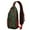 Dark Green Christmas-1, variant on Sling Backpack,Dark Green Christmas Ornament Pattern Crossbody Bag with Water Bottle Holder,Waterproof Sling Bag for Men/Women with Chest Phone Holder for Hiking,Travel