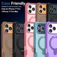 thumbnail image 7 of CASEFIV Camera Lens Protector for iPhone 17 Pro/iPhone 17 Pro Max, Tempered Glass Screen Protector Metal Individual Camera Cover Accessories Case Friendly,Black, 7 of 7