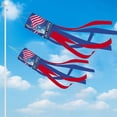 thumbnail image 4 of American US Flag Windsock & Stripes USA Patriotic Decorations Embroidered And Fade 40 Inch Halloween Decorations, 4 of 8