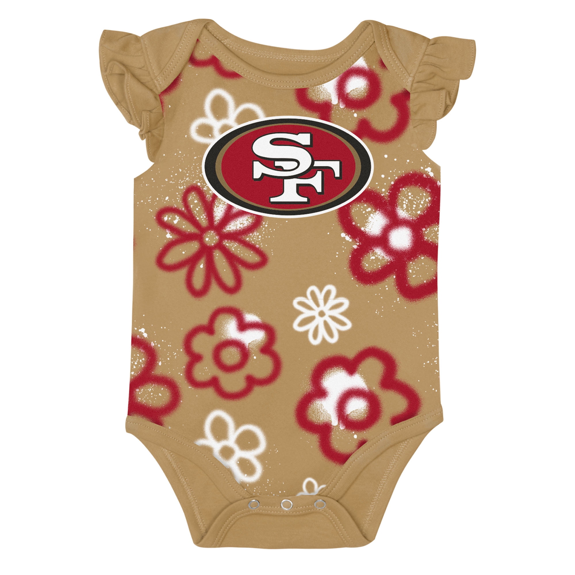 Girls Newborn & Infant Outerstuff San Francisco 49ers The Sunshine Two-Piece Bodysuit Set