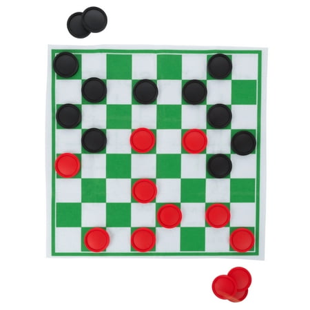 Giant Checkers and Tic Tac Toe Reversible Board Game Rug by Hey! (Best Google Play Games)