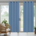 thumbnail image 4 of Pure Royalblue Outdoor Curtains for Patio Waterproof, Windproof Privacy Curtains with Weighted Bottom, Simple Solid Color Outside Drapes for Picnic Garage Backyard Cabana 54"x84" 1 Panel, 4 of 8