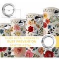thumbnail image 6 of Watercolor Flowers Blackout Curtains for Bedroom/Living Room, Thermal Insulated Kitchen Curtains, Rustic Spring Floral Botanical Beige Grommet Darkening Window Treatment Drapes 52"x63"x2, 6 of 8