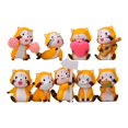 thumbnail image 2 of Juego de 9 Mini s de animales de mapache, Miniaturas de simulación de PVC Adornos para muñecas DIY Juguetes coleccionables para el hogar Sala de Baoblaze Juguetes de figuritas de mapache, 2 of 8